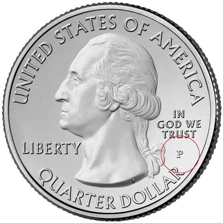(031p) Монета США 2016 год 25 центов &quot;Шоуни&quot;  Медь-Никель  UNC